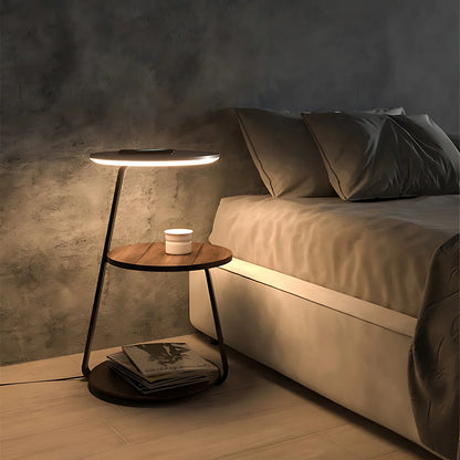 Smart Nightstand with Wireless Charger & Night Light