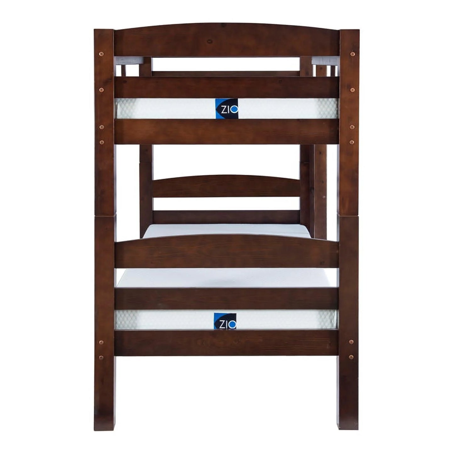 Levi Twin over Twin Wood Bunk Bed in Espresso