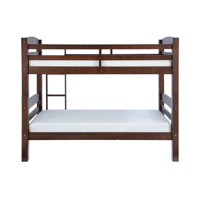 Levi Twin over Twin Wood Bunk Bed in Espresso