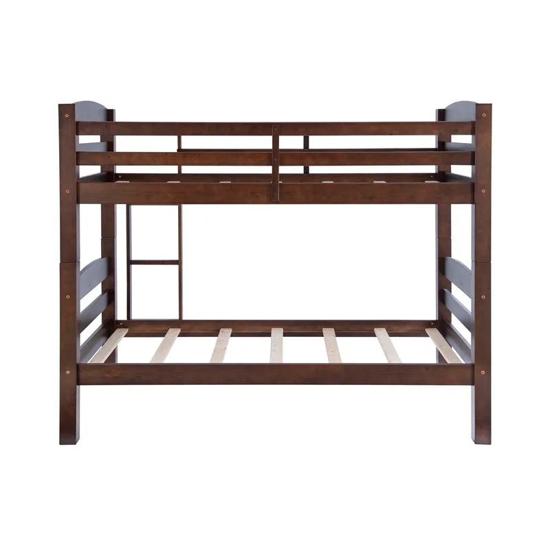 Levi Twin over Twin Wood Bunk Bed in Espresso