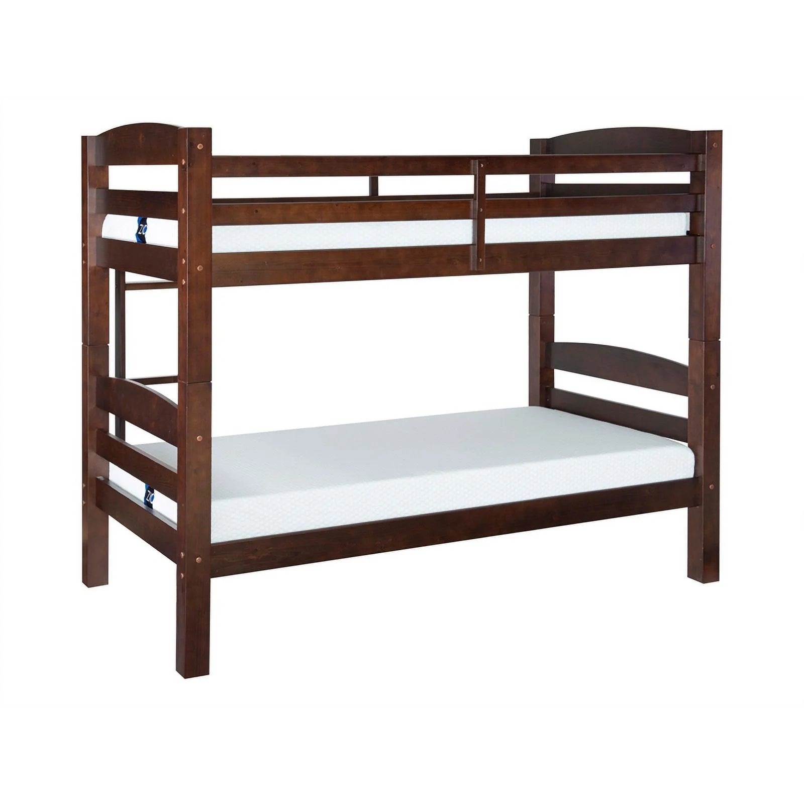 Levi Twin over Twin Wood Bunk Bed in Espresso